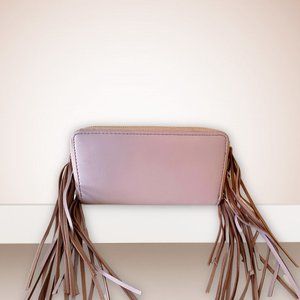 ⭐️ Lavender Fringe Zip Around Wallet